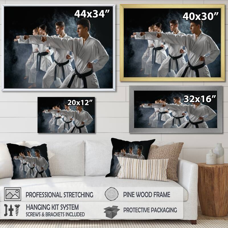 Designart "Martial Arts Fight Training Studio I" Martial Arts Framed